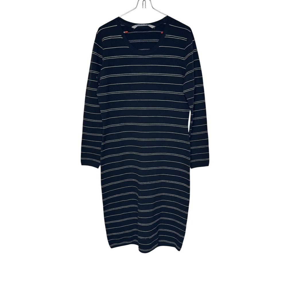 Athleta Women Dress Sweater Knit Striped Pullover Crewneck Long Sleeves Medium